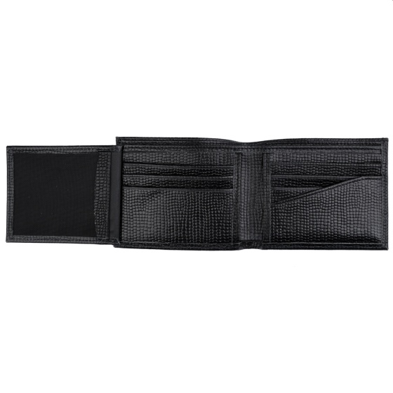 کیف پول جیبی طرح یارا چرم کروکو مشکی