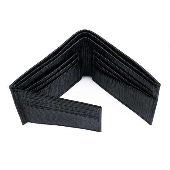 کیف پول جیبی طرح یارا چرم کروکو مشکی