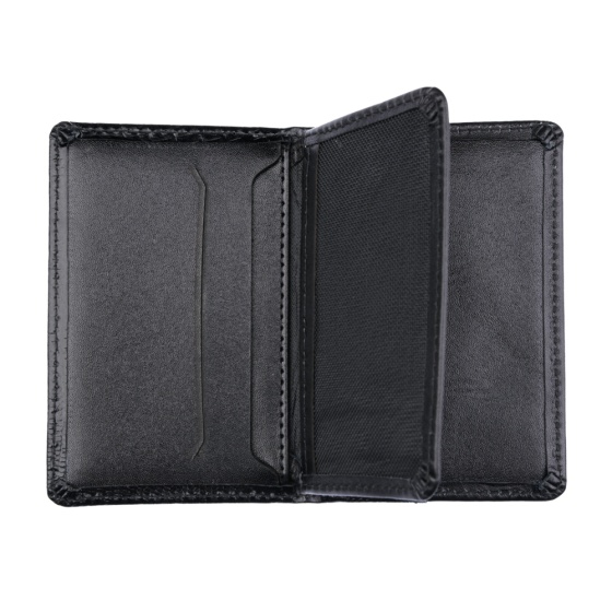 کیف کارت طرح مسیحا چرم لیزارد مشکی