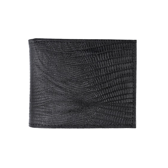 کیف جیبی طرح نظام چرم مشکی لیزارد