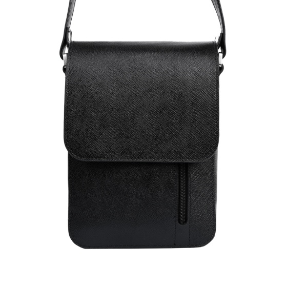 کیف کراس بادی مردانه طرح هاکان چرم لیزارد مشکی