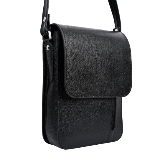 کیف کراس بادی مردانه طرح هاکان چرم لیزارد مشکی