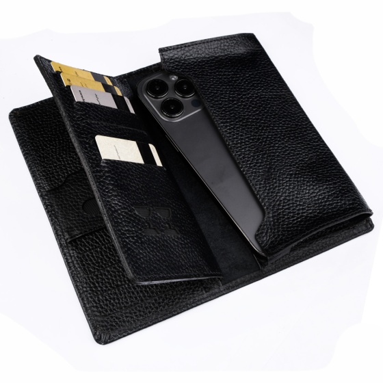 کیف موبایل طرح نظام چرم مشکی