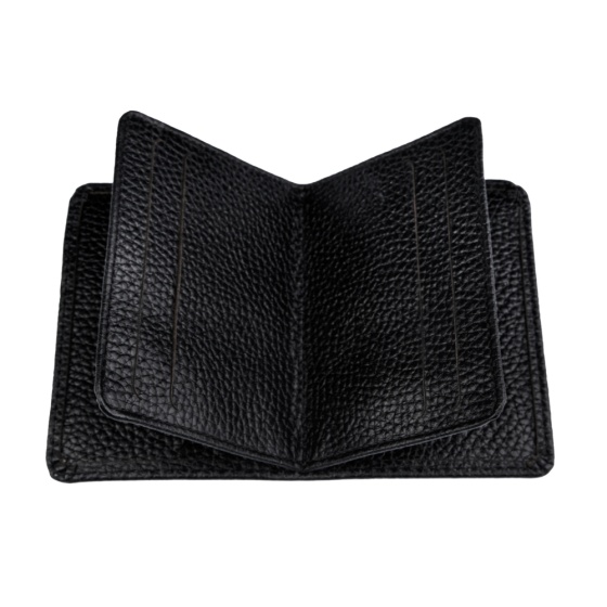 کیف کارت 4 لت طرح نظام چرم مشکی فلوتر