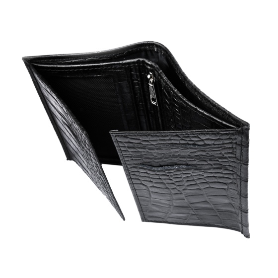 کیف کتابی ارگ چرم مشکی کروکودیل