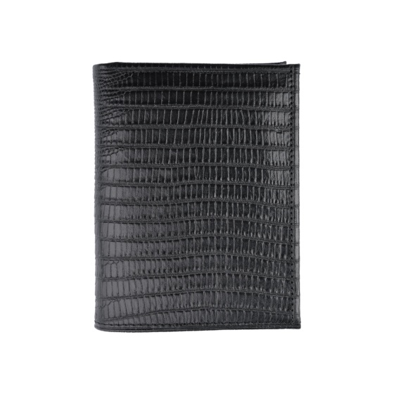 کیف کتابی ارگ چرم مشکی لیزارد