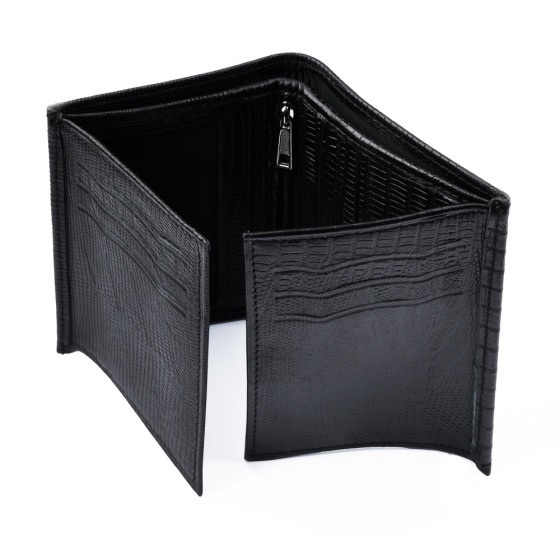 کیف کتابی ارگ چرم مشکی لیزارد