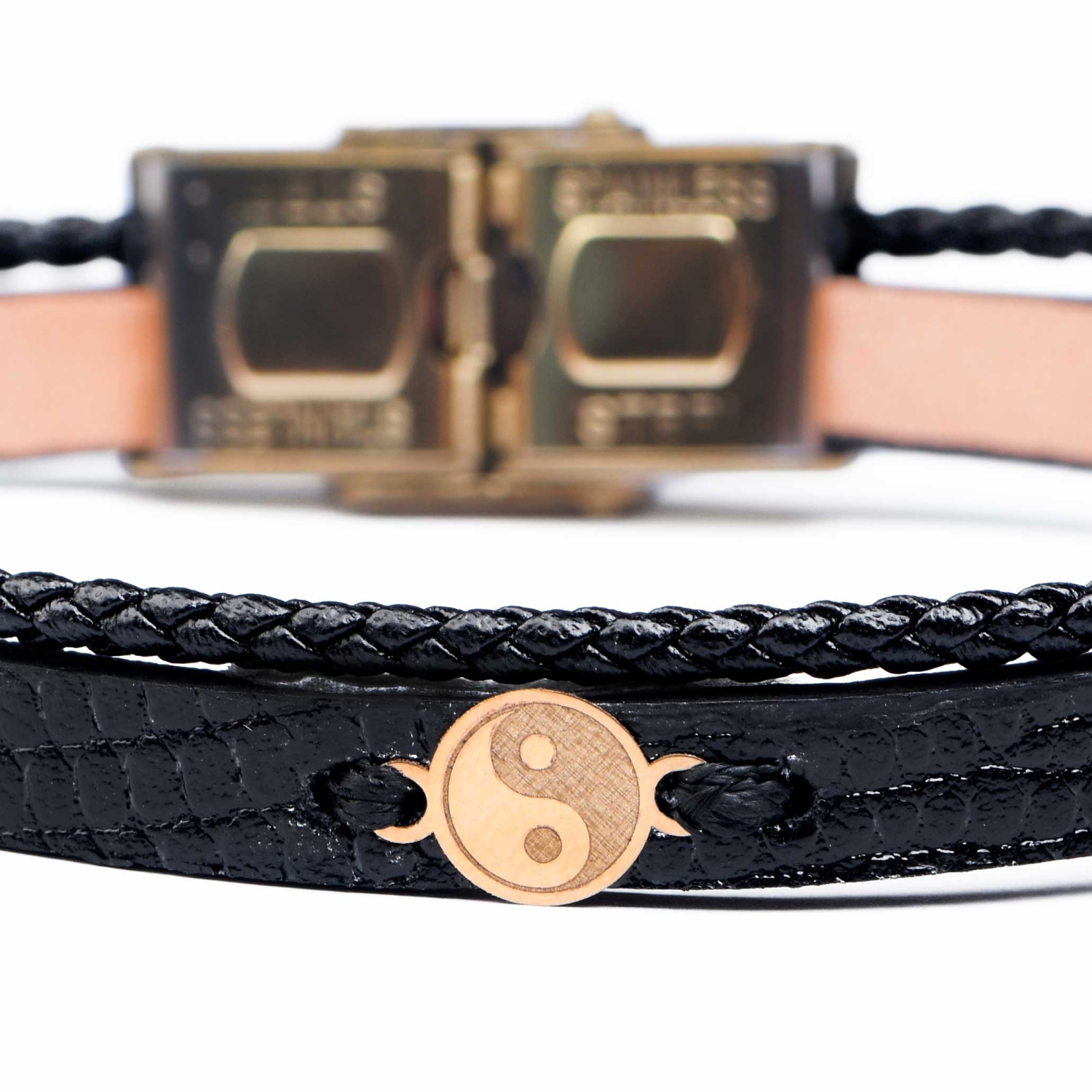 دستبند مردانه طلا یینگ یانگ