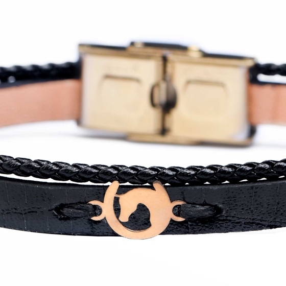 دستبند مردانه طلا نعل اسب