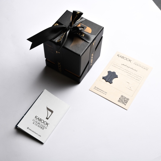 دستبند مردانه طلا چرم حرف گ