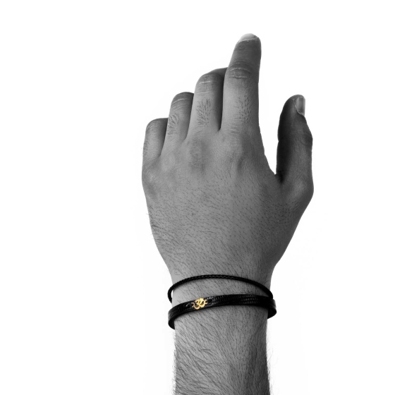 دستبند مردانه طلا اوم