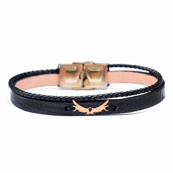 دستبند مردانه طلا طرح عقاب