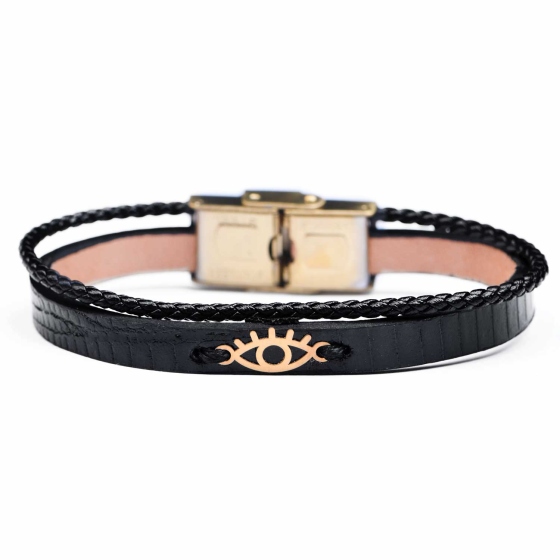 دستبند زنانه طلا طرح چشم نظر