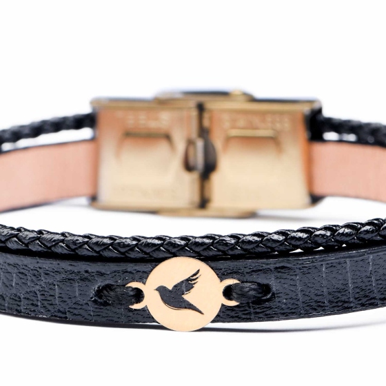 دستبند زنانه طلا طرح پرنده