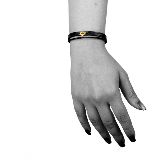 دستبند زنانه طلا طرح زنبور