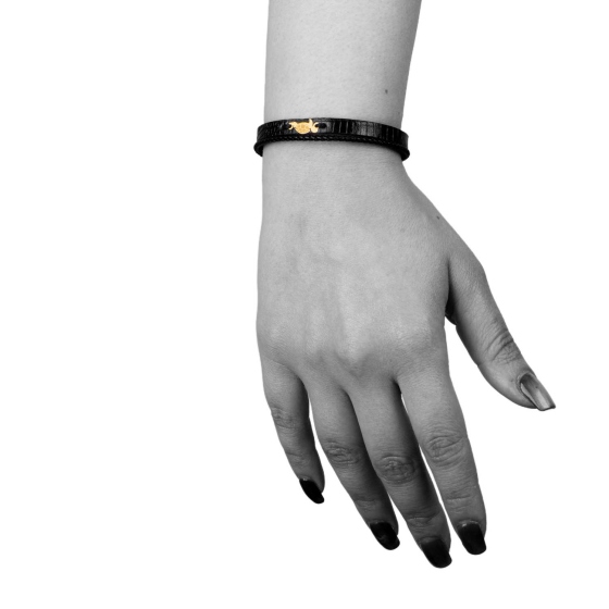 دستبند زنانه طلا طرح لاکپشت