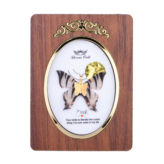 گردنبند طلا طرح پروانه PR11