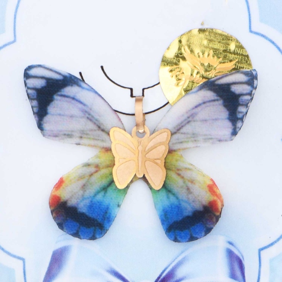 گردنبند طلا طرح پروانه PR12