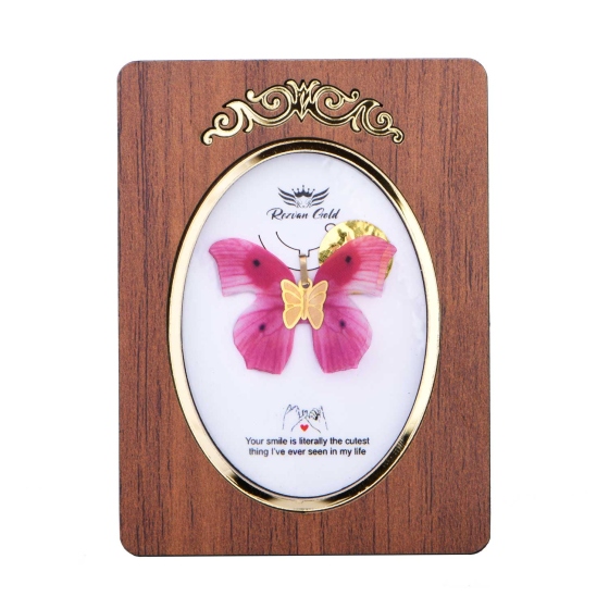 گردنبند طلا طرح پروانه PR13