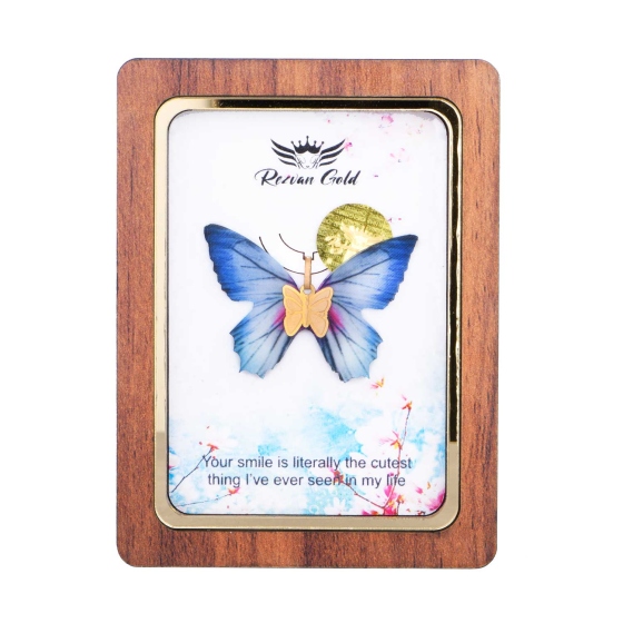 گردنبند طلا طرح پروانه PR16