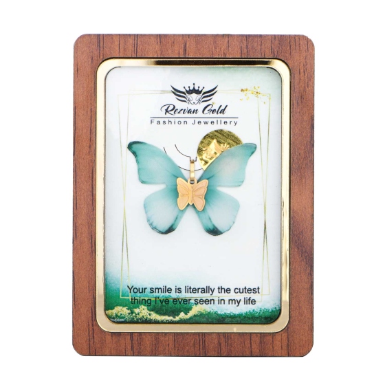 گردنبند طلا طرح پروانه PR17