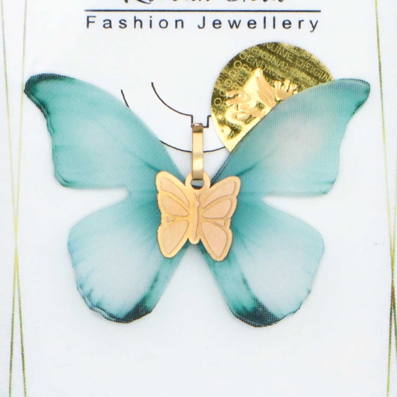 گردنبند طلا طرح پروانه PR17