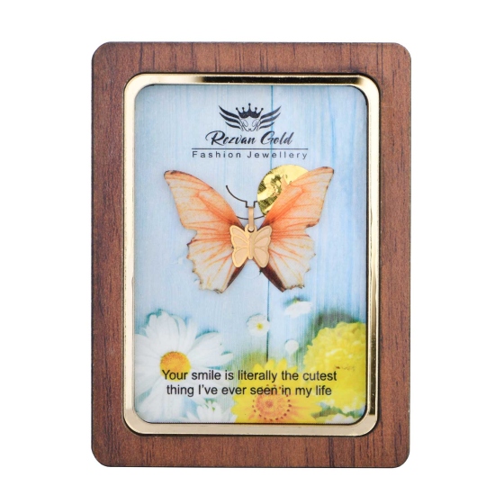 گردنبند طلا طرح پروانه PR18