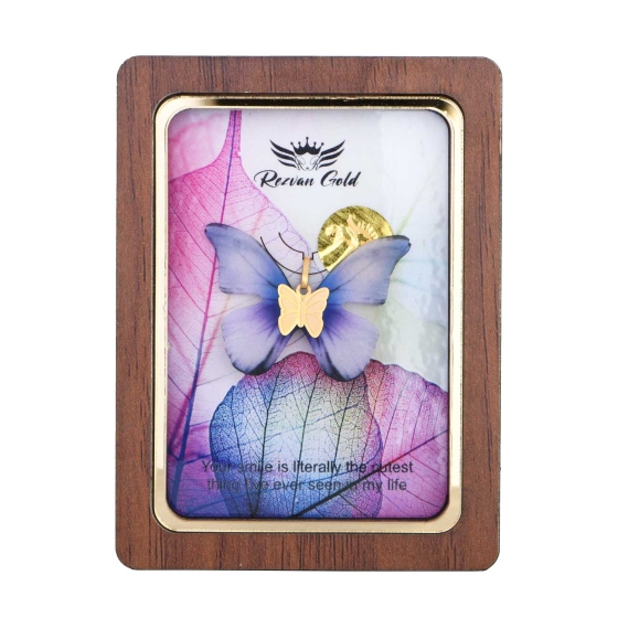 گردنبند طلا طرح پروانه PR21