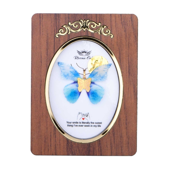 گردنبند طلا طرح پروانه PR22