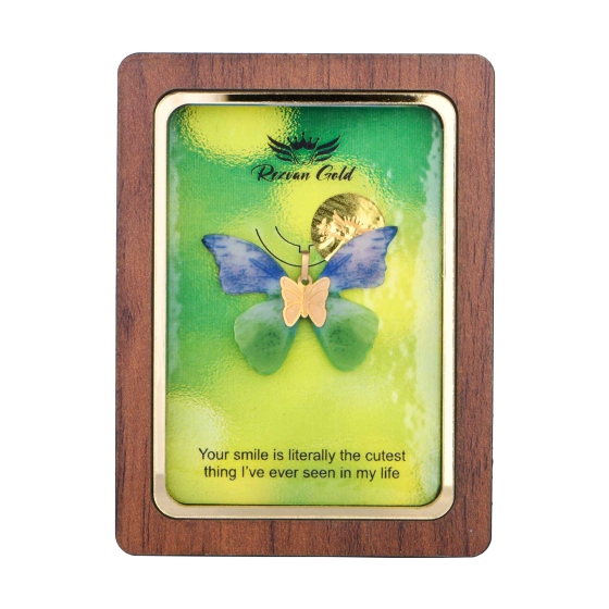 گردنبند طلا طرح پروانه PR25