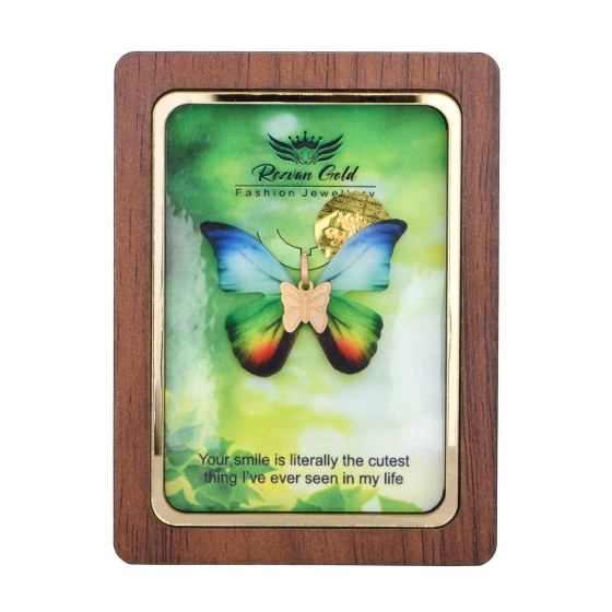 گردنبند طلا طرح پروانه PR26