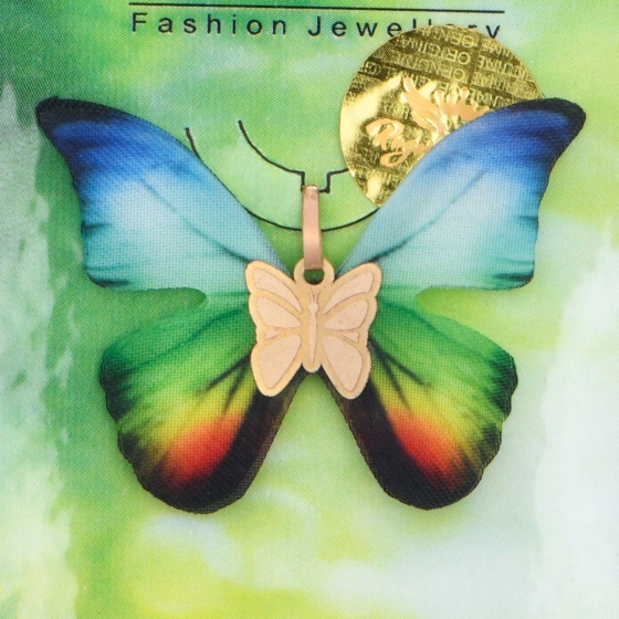 گردنبند طلا طرح پروانه PR26