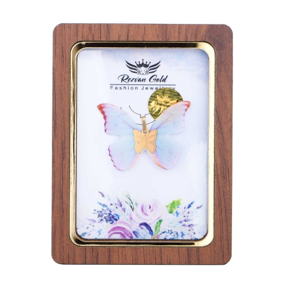 گردنبند طلا طرح پروانه PR27