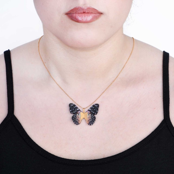 گردنبند طلا طرح پروانه PR29