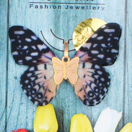 گردنبند طلا طرح پروانه PR29