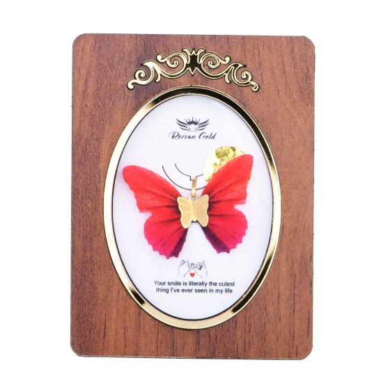 گردنبند طلا طرح پروانه PR30