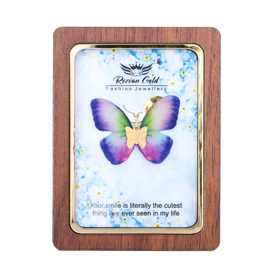 گردنبند طلا طرح پروانه PR31