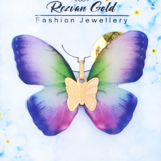 گردنبند طلا طرح پروانه PR31