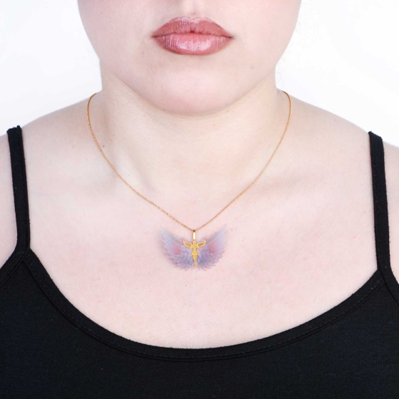 گردنبند طلا طرح فرشته PR36