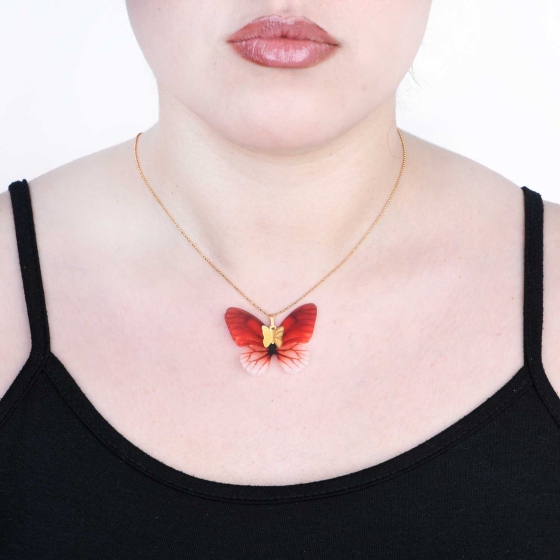 گردنبند طلا طرح پروانه PR37