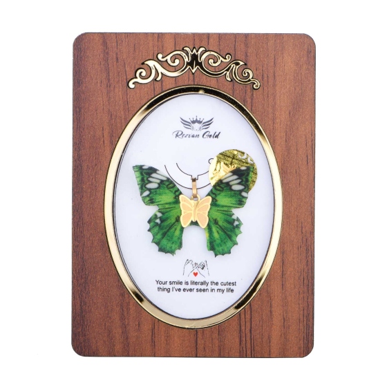 گردنبند طلا طرح پروانه PR39