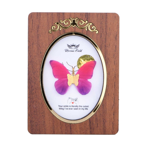 گردنبند طلا طرح پروانه PR40