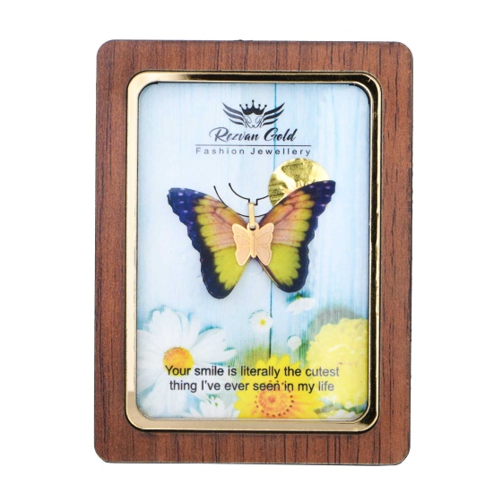 گردنبند طلا طرح پروانه PR42