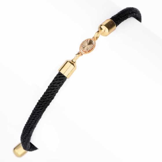 دستبند طلا زنانه طرح ونکلیف بیضی