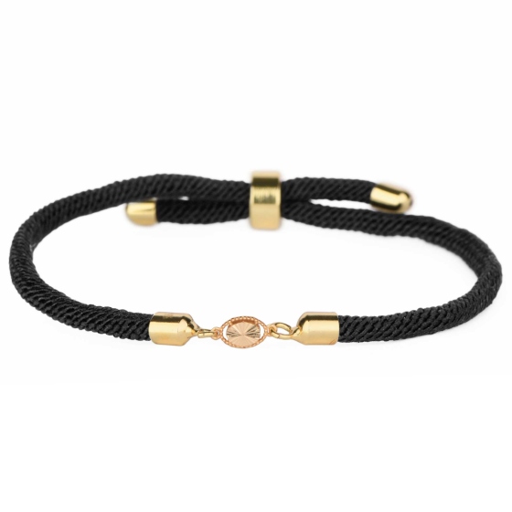 دستبند طلا زنانه طرح ونکلیف بیضی