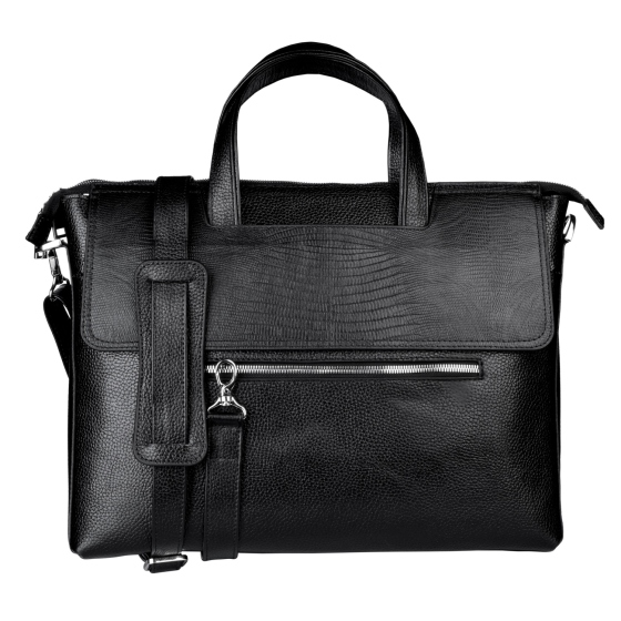 کیف اداری طرح سپهر چرم لیزارد مشکی