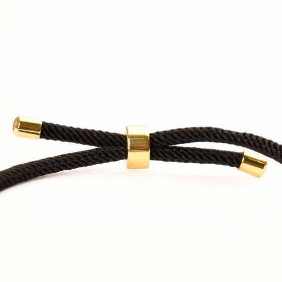 دستبند چرم طلا زنانه طرح تیفانی تک حلقه