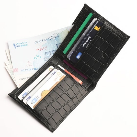 کیف پول جیبی چرم با اسم دلخواه