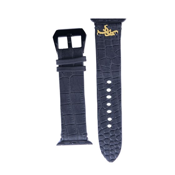 بند اپل واچ چرم مردانه با اسم سبحان