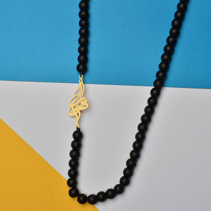 گردنبند با پلاک طلا اسم اهورا